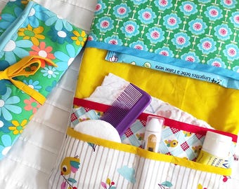 Changing bag - Changing mat - MON CANARI collection - for diapers and wipes