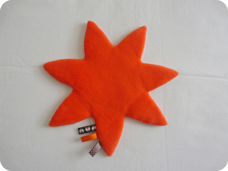 Doudou soleil collection JOLIS RENARDS / Verso orange image 5