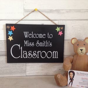 Fun personalised Classroom welcome sign, great for a newly qualified teacher. image 2