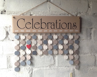 Useful wedding gift, add the wedding date, celebration wall hanger, wooden calendar, reminder board, days to remember