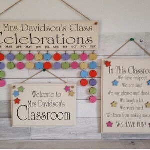 Fun personalised Classroom welcome sign, great for a newly qualified teacher. image 6