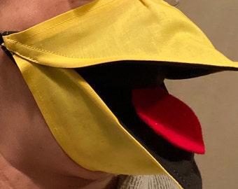 Talking Bird Mask: Moving Beak, Gag Gift, Cosplay Mask