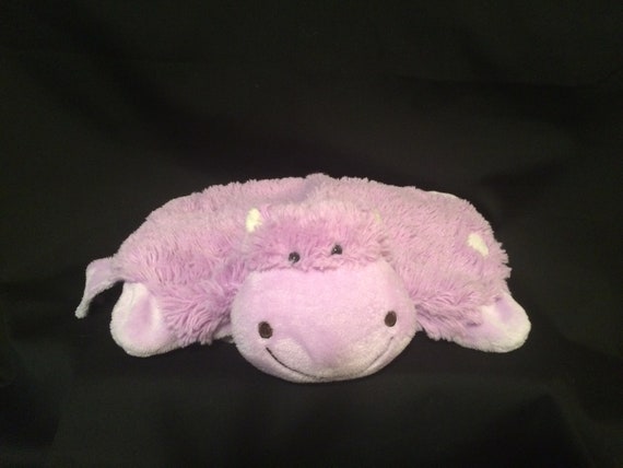 Weighted Pee Wee Pillow Pet Purple Hippo Etsy