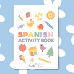 Spanish Learning Printable Activity Book for Children