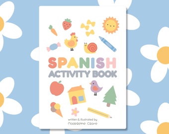 Spanish Learning Printable Activity Book for Children