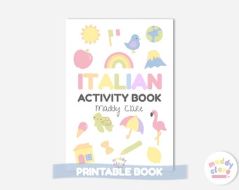 Italian Learning Activity Book for Children