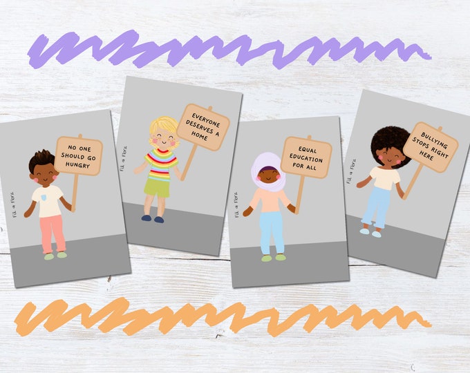 Diversity Flashcards for Children for Children, Educational Gift