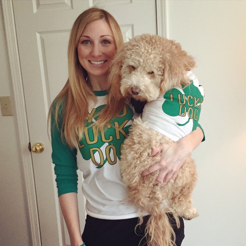 Dog Shirt lucky Dog American Apparel St. Etsy