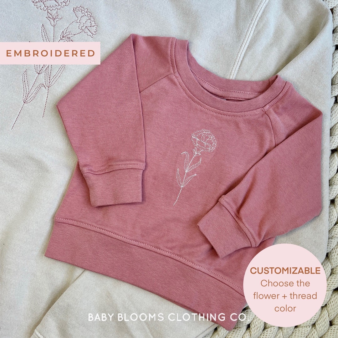 Baby Embroidered Flower Knitted Lapels Dress