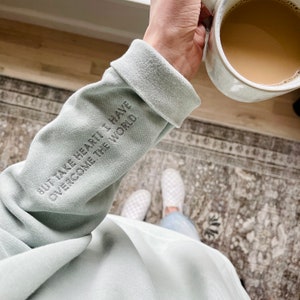Add-On for Embroidered Bible Verse on Sleeve (MUST be purchased with a sweatshirt)