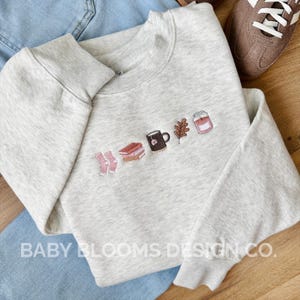 Cozy Vibes Embroidered Fall Sweatshirt | Hygge Autumn Sweatshirt | All Things Cozy Sweater Weather Crewneck