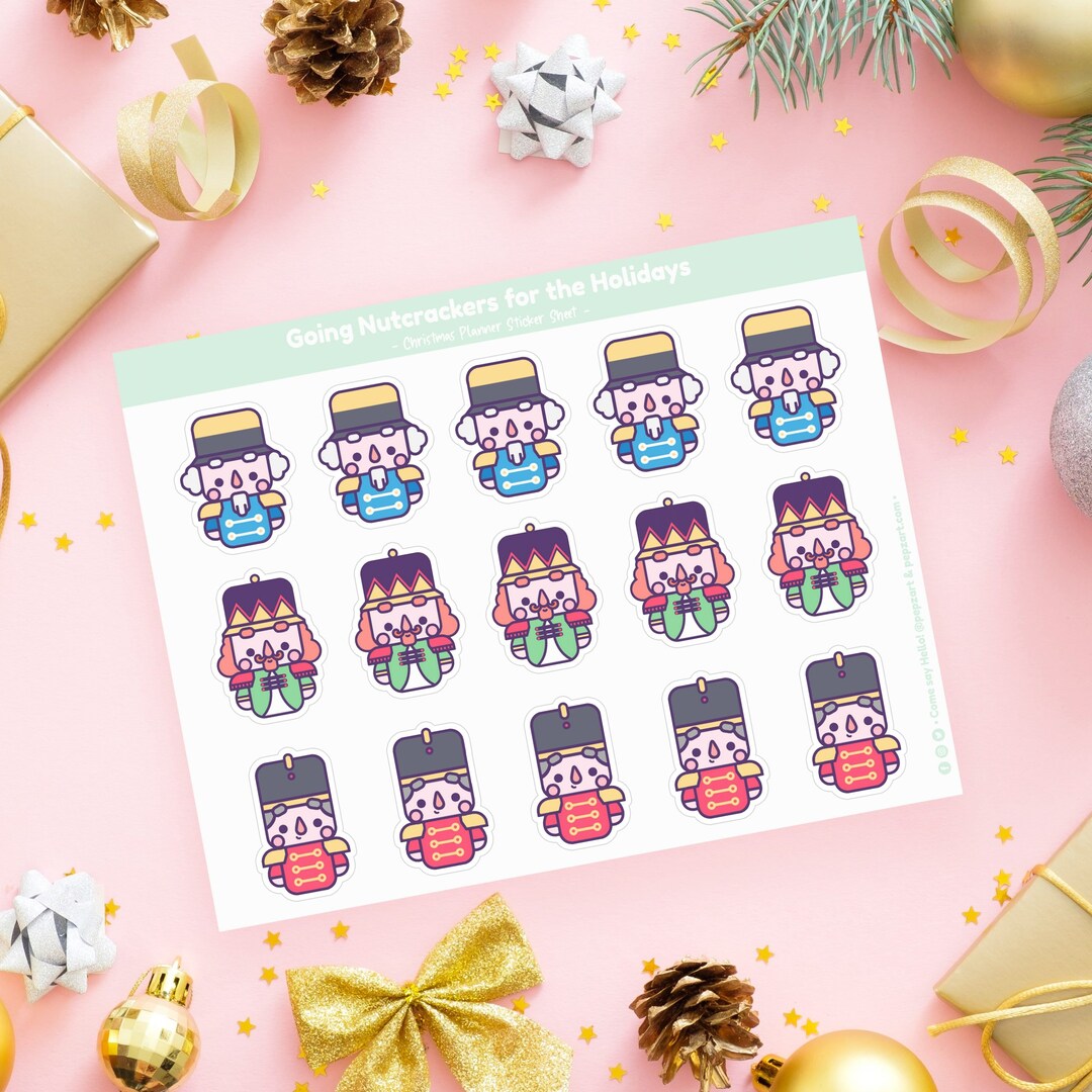 Nutcrackers Sticker Sheet Etsy