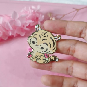 Kawaii Tiger Enamel Pin - Show Your Support for the AAPI Community with Our Cute Animal Pin