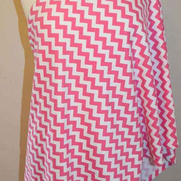 Infinity scarf breastfeeding - Chevron pink, breastfeeding, shower gift, baby, privacy, comfort
