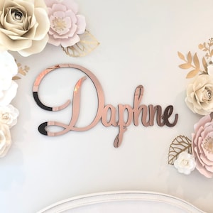 Mirror Name Sign for Baby Room Decoration image 1