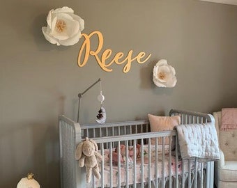 Nursery Name Sign for Baby Room Wall Decor