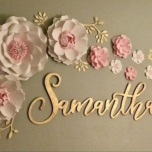 Nursery Name Sign for Baby Room Wall Decor