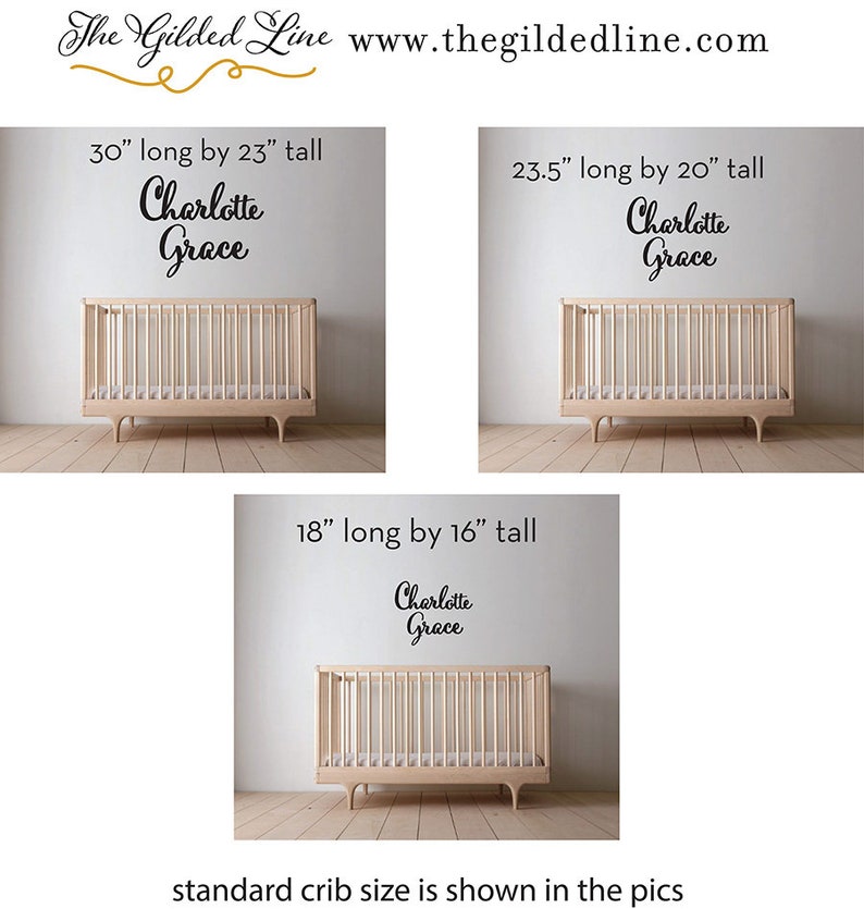 first and middle two name sign for nursery wall decoration above a crib image 5