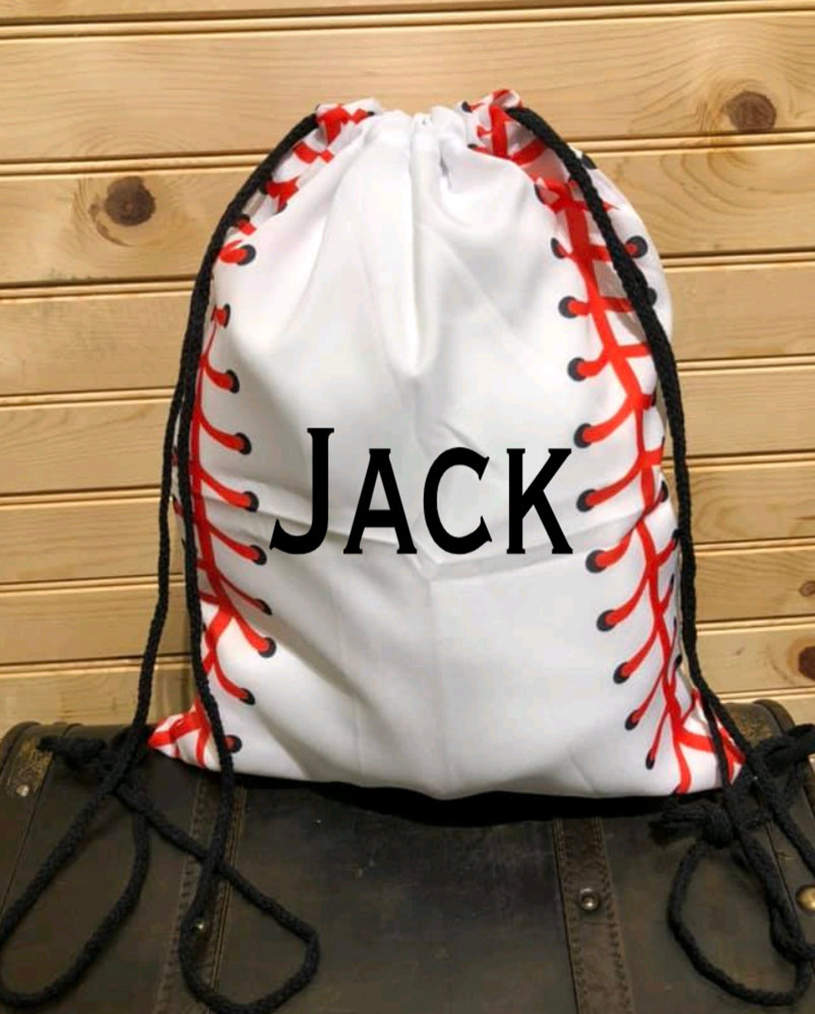 Baseball Drawstring Bag Baseball Team Bags Personalized Etsy