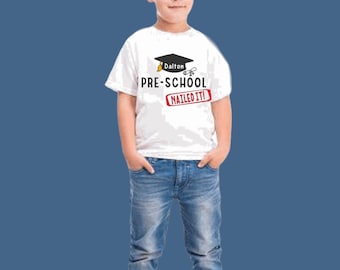 Graduation tshirt, personalized graduation shirt, Nailed It, preschool shirt, kinder shirt, kids graduation shirt