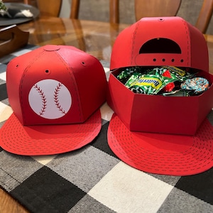 Baseball hat gift box, Father's Day, Valentine's Day, birthday gift card holder, baseball gift, softball gift, sports team, Easter, dad gift