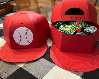 Baseball hat gift box, Father's Day, Valentine's Day, birthday gift card holder, baseball gift, softball gift, sports team, Easter, dad gift