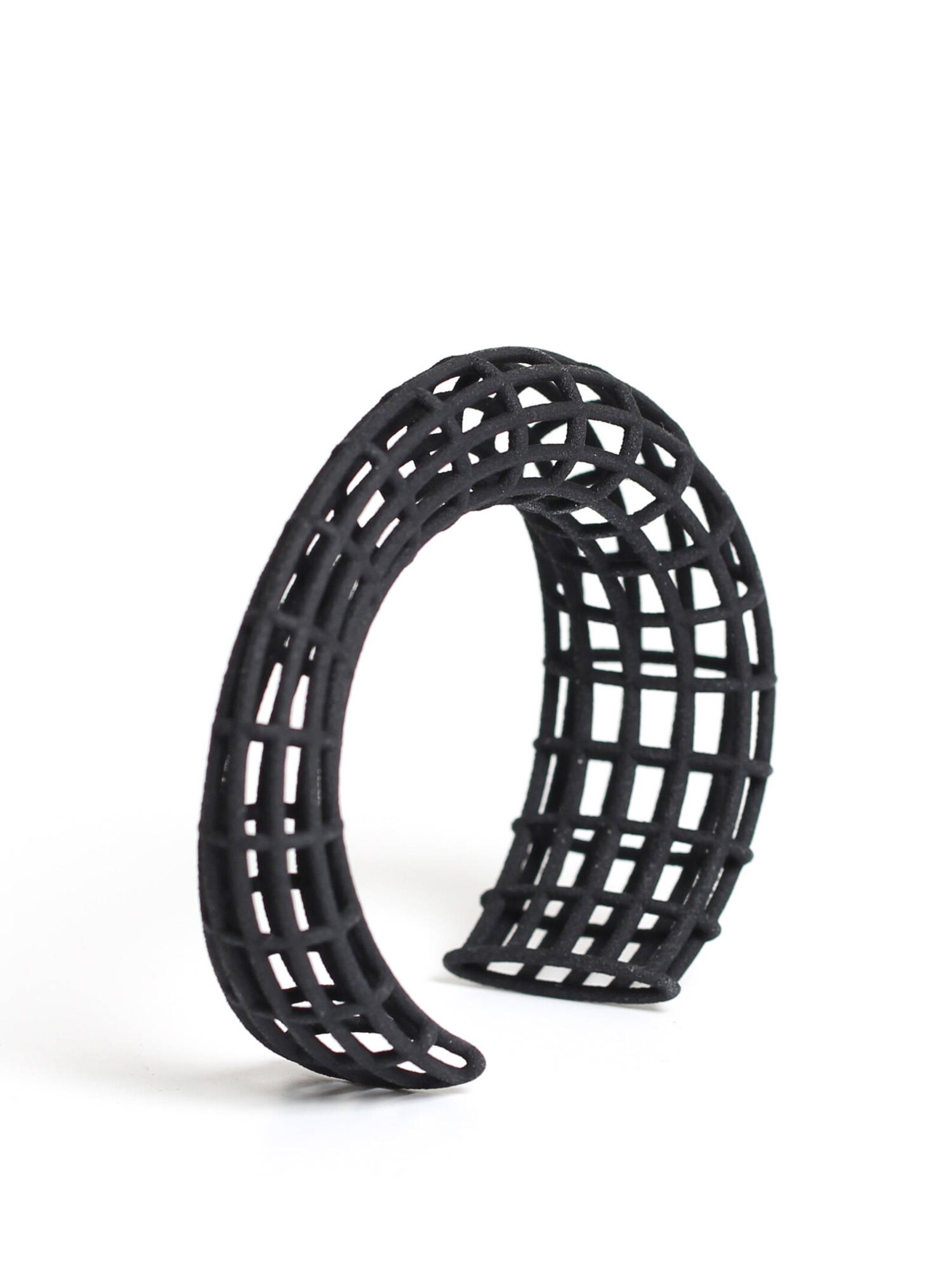 Modern Cuff Bracelet, Cuff Bracelet Black, Modern Jewelry, Structural