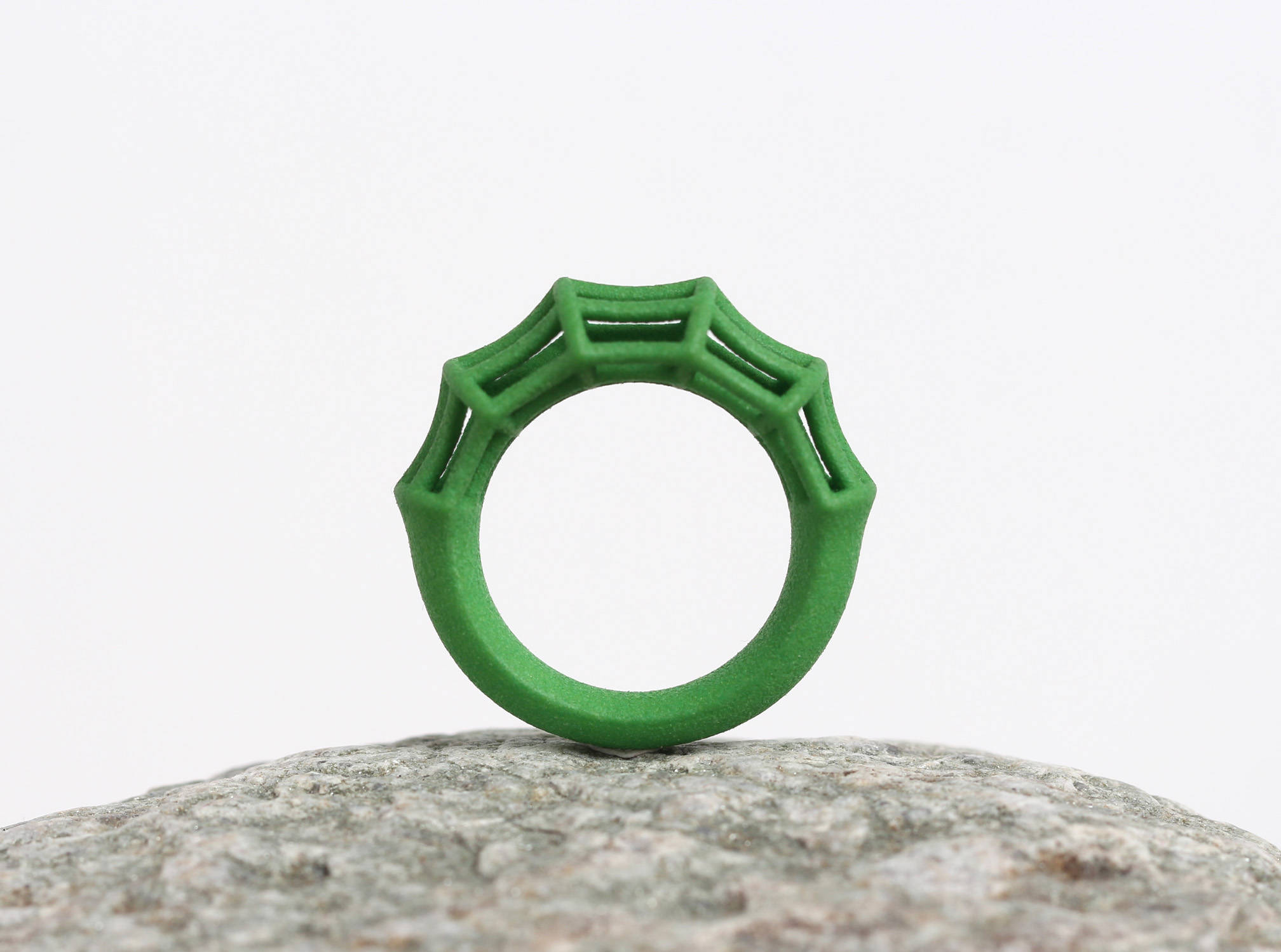 Bamboo Ring Green Geometric Ring Structural Ring Green Gift | Etsy