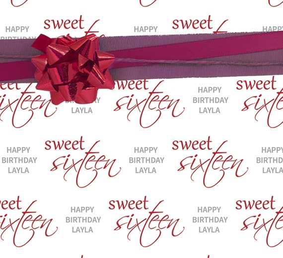 16th birthday personalised gifts