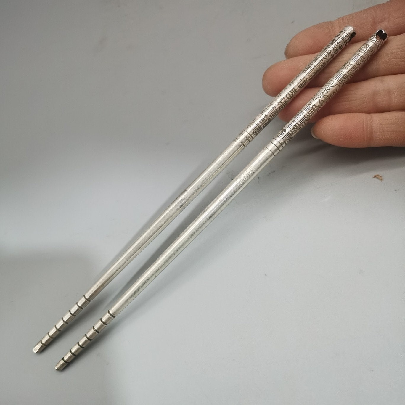 Handcarved Tibetan Silver Chopsticks Etsy