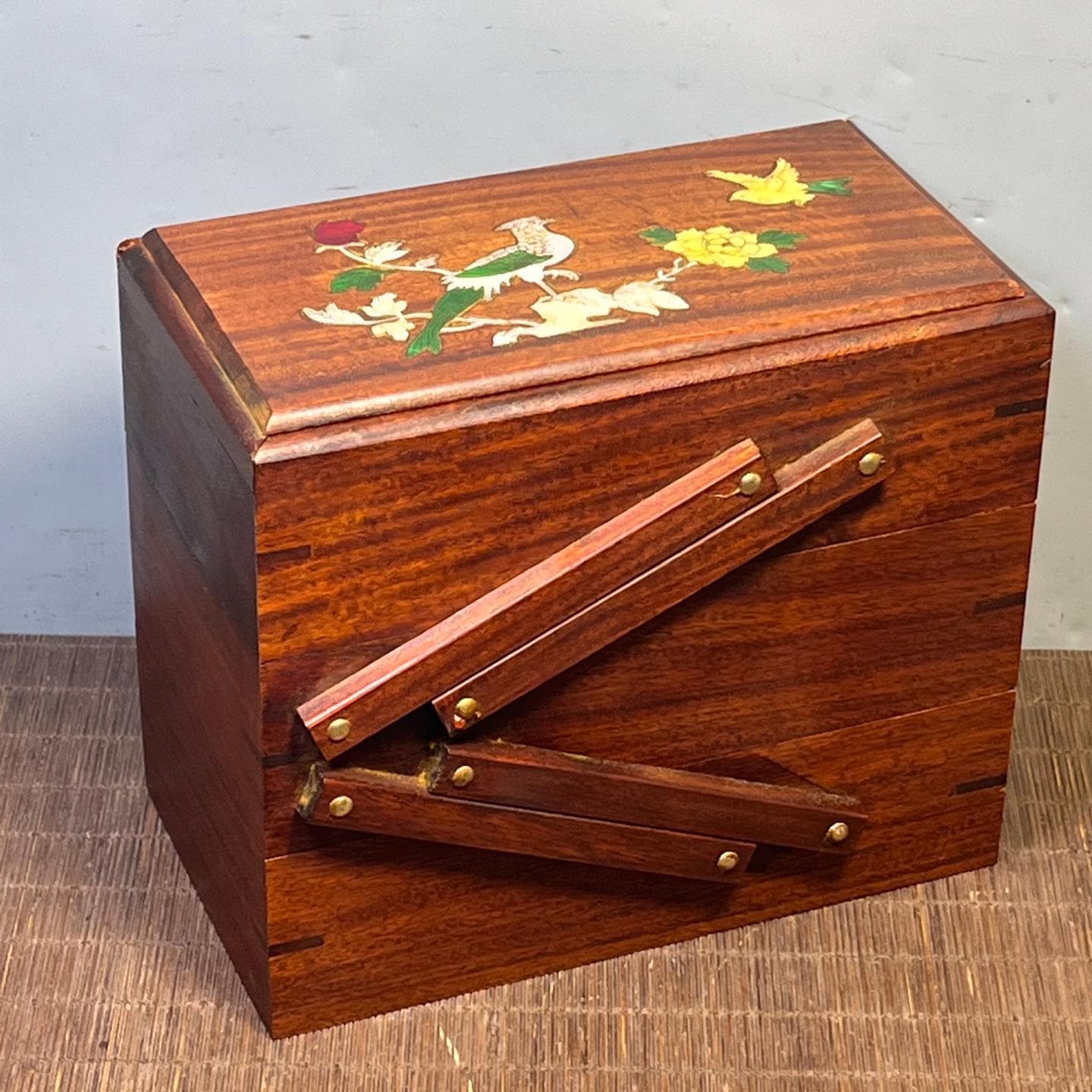 Boîte de rangement - CREATIVE DECO - XL - Bois massif - 40 x 30 x 24 cm - Person
