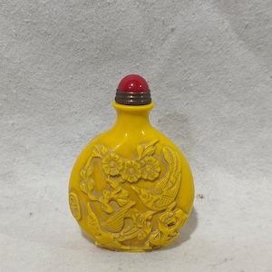 Colecciona pequeñas macetas talladas a mano con diseños de flores y pájaros, decoraciones de muebles,