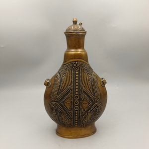 China Handmade copper Frog kettle Teapot Wine Pot,rare statues,exquisite craftsmanship,home decoration,elegant design,collecting and using