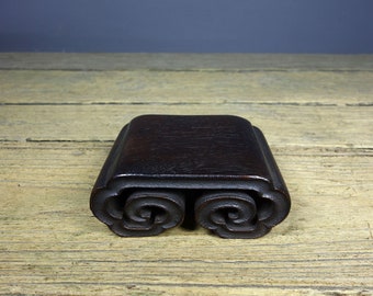 Rosewood cloud pattern base/flower stand, hand carved, furniture decoration, worth collecting and using