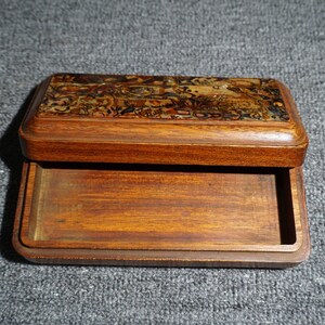 Handcarved rosewood Glasses case, exquisite and unique, gift, can be used image 4