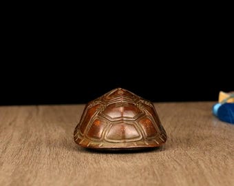 ブロンズ製の亀の甲羅の彫像の装飾品、ティーペット、ユニークな
