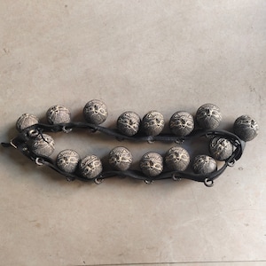 Handmade Bronze Tiger head pattern bell, animal bell,can be used