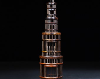 Rosewood insect cage/grasshopper cage/cricket cage handle,hand carved,collected in China,decorative ornaments,tabletop ornaments,can be used