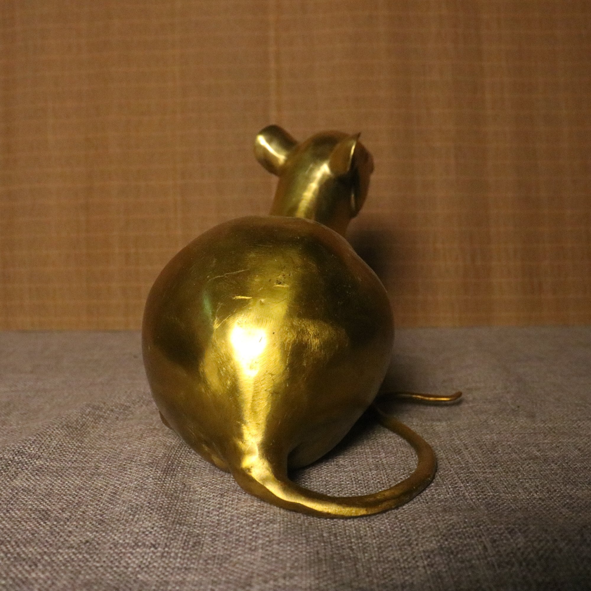 Chinese Antique Hand Carved Bronze Rat Statue Ornament,zodiac Rat