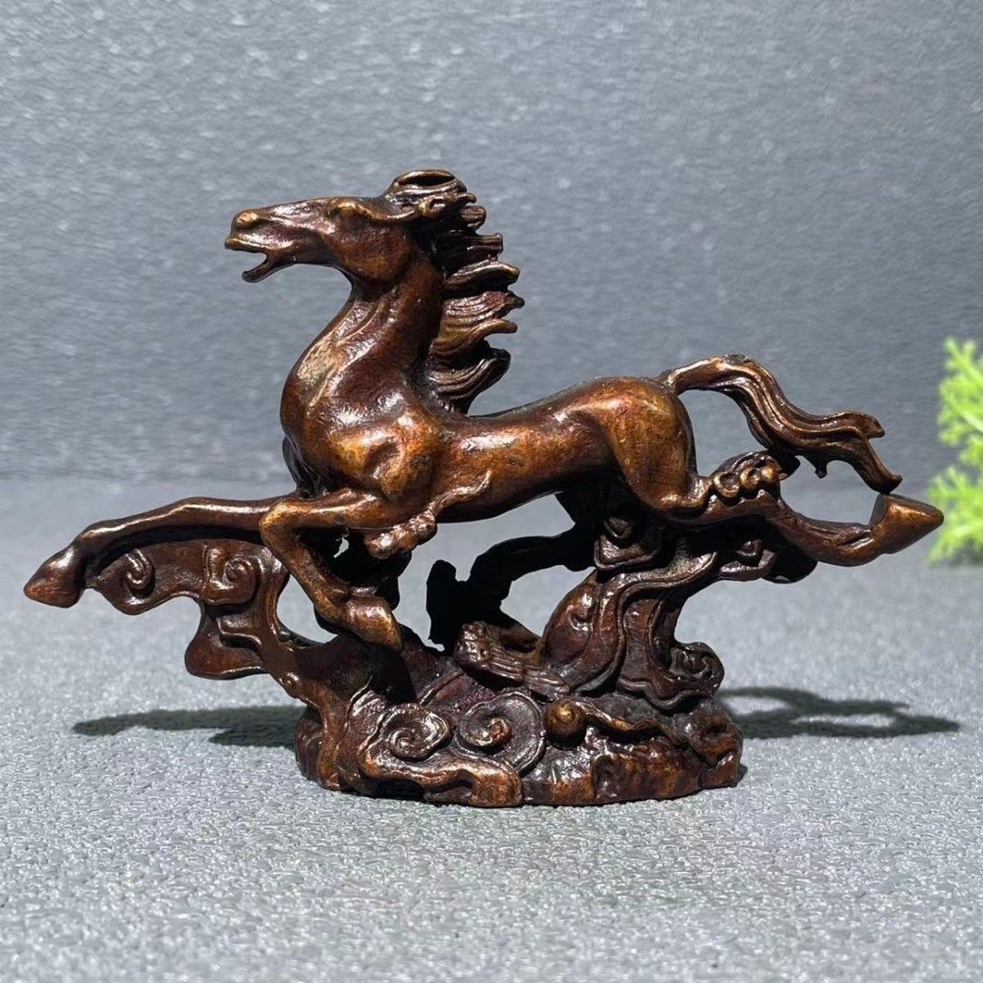 Vintage Style High Quality Copper Horse Statue Animal Etsy