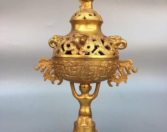Chinese collection handmade carved Tibetan silver figure incense burner ornaments, incense holder, tabletop decoration, unique, usage, gifts