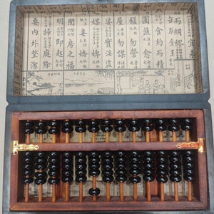 Chinese antique hand-carved abacus Dragon and Phoenix Box furniture decoration can be collected and used ornaments