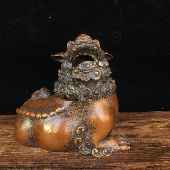 銀閣】中国美術 玉石 刻 人物飾 古銭付 根付 置物 旧家蔵出 送料無料(KN48)