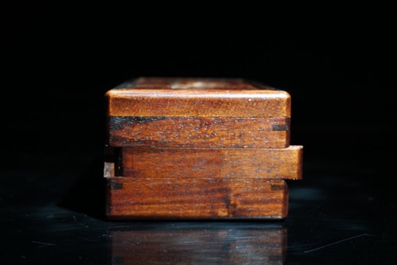 Chinese collection handmade rosewood jewelry box … - image 6