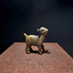 Handgeschnitzte Bronze Schaf Statue Ornament, Tee Haustier, Bronze Sternzeichen Schaf, Desktop Dekoration, kann verwendet werden