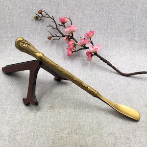 Copper Old man's shoehorn，home/Office Decoration ornaments ，Exquisite Rare ，Chinese Antiques Handmade，Worth collecting and using
