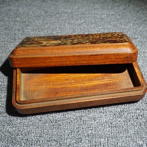 Handcarved rosewood Glasses case, exquisite and unique, gift, can be used image 9