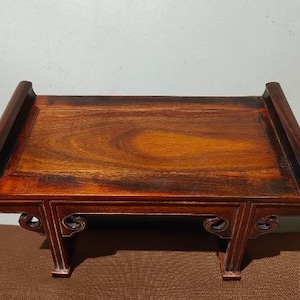 Mesa de centro/mesa de té/base de palisandro tallada a mano, decoración de muebles, práctica y preciosa