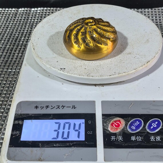 中国の手作りの彫刻が施された銅製の包子像の装飾品、貴重で珍しい