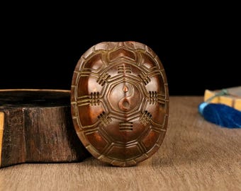 ブロンズ製の亀の甲羅の彫像の装飾品、ティーペット、ユニークな